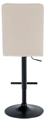 Barhocker Peking V2 Stoff schwarz - creme