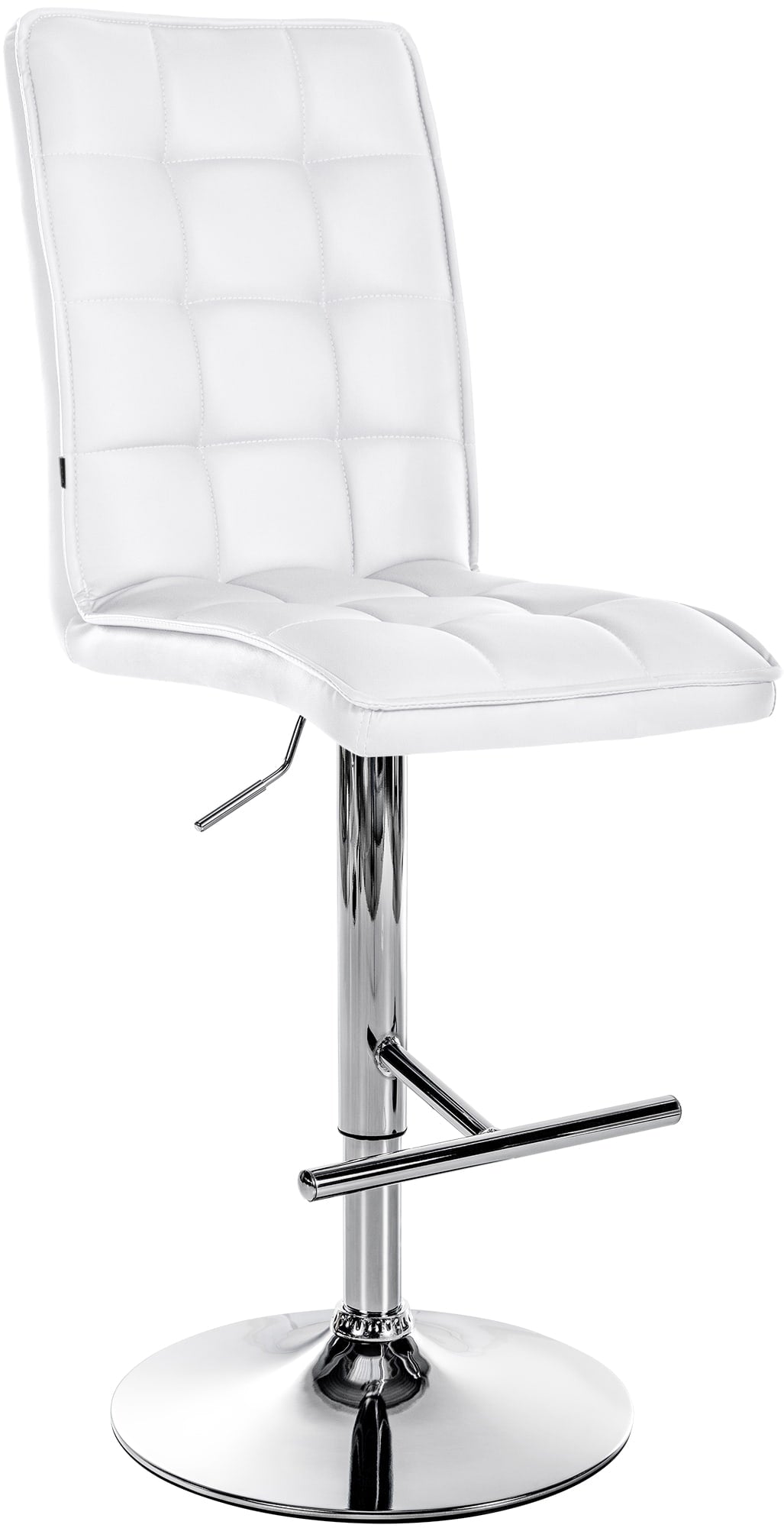 Barhocker Peking V2 Kunstleder chrom - wei�