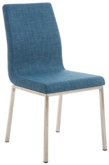 2er Set Esszimmerstühle Colmar Stoff - blau