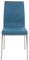 2er Set Esszimmerstühle Colmar Stoff - blau