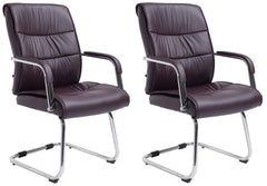 2er Set Besucherstühle Sievert - braun