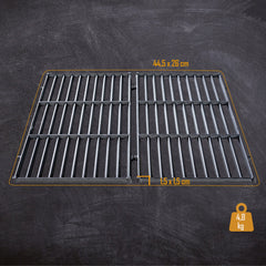 Grillrost Set 44,5x26 cm - schwarz