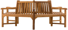 Baumbank Sonja mit Armlehnen 250 cm - teak