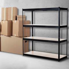 Steckregal 160x60x180 - schwarz