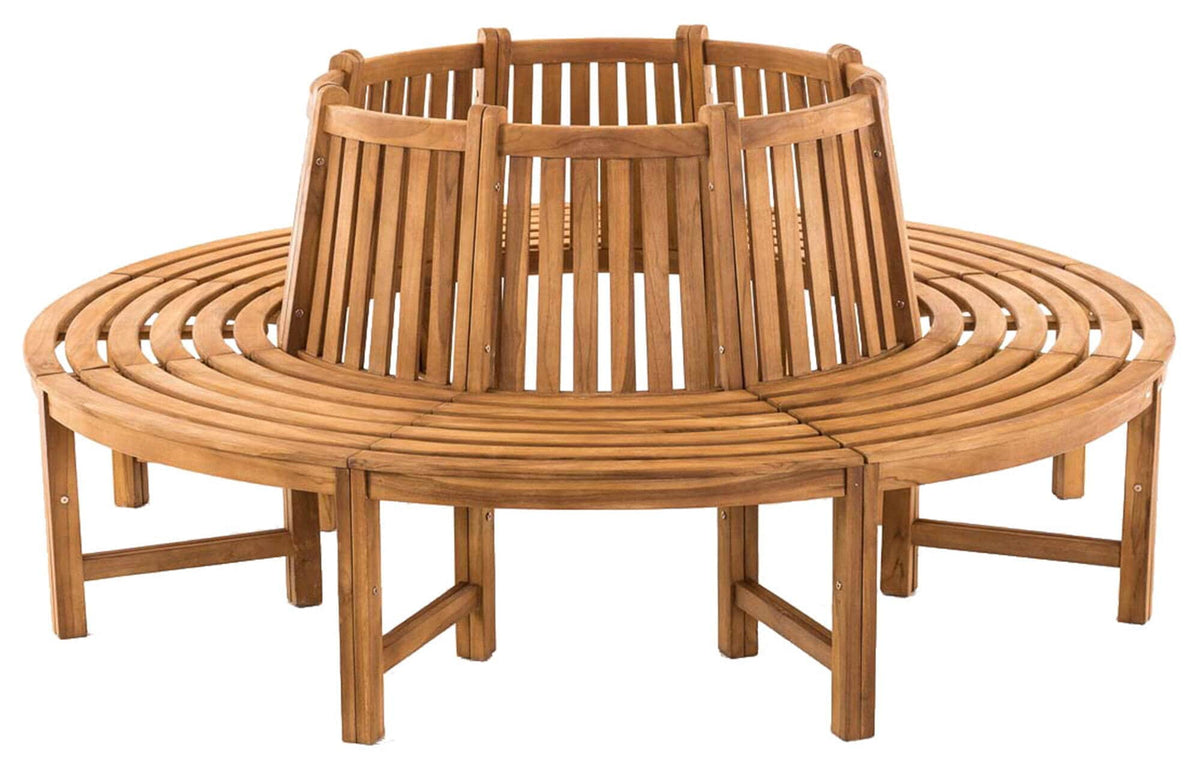 Baumbank Novum rund 200 cm - teak