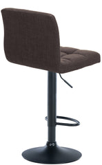 Barhocker Calma Stoff schwarz - braun