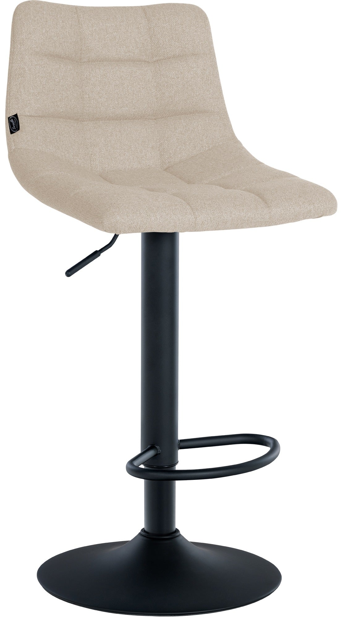 Barhocker Jerry Stoff schwarz - creme