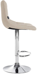 Barhocker Jerry Stoff chrom - creme