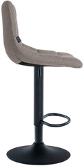 Barhocker Jerry Stoff schwarz - grau