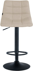 Barhocker Jerry Stoff schwarz - creme