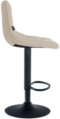 Barhocker Jerry Stoff schwarz - creme