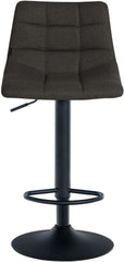 Barhocker Jerry Stoff schwarz - dunkelgrau