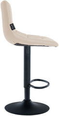 Barhocker Jerry Kunstleder schwarz - creme