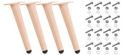 4er Set M�belf��e 26 cm - hellbraun