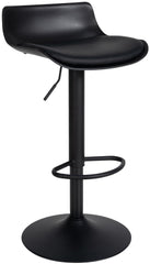 Barhocker Aveiro Kunstleder - schwarz