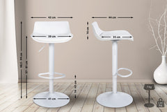 Barhocker Aveiro Kunstleder - wei�