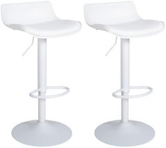 2er Set Barhocker Aveiro Kunstleder - wei�