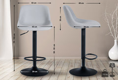 Barhocker Loft Kunstleder - grau