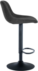 Barhocker Loft Stoff - schwarz