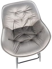 Barhocker Gibson 76 Samt - grau