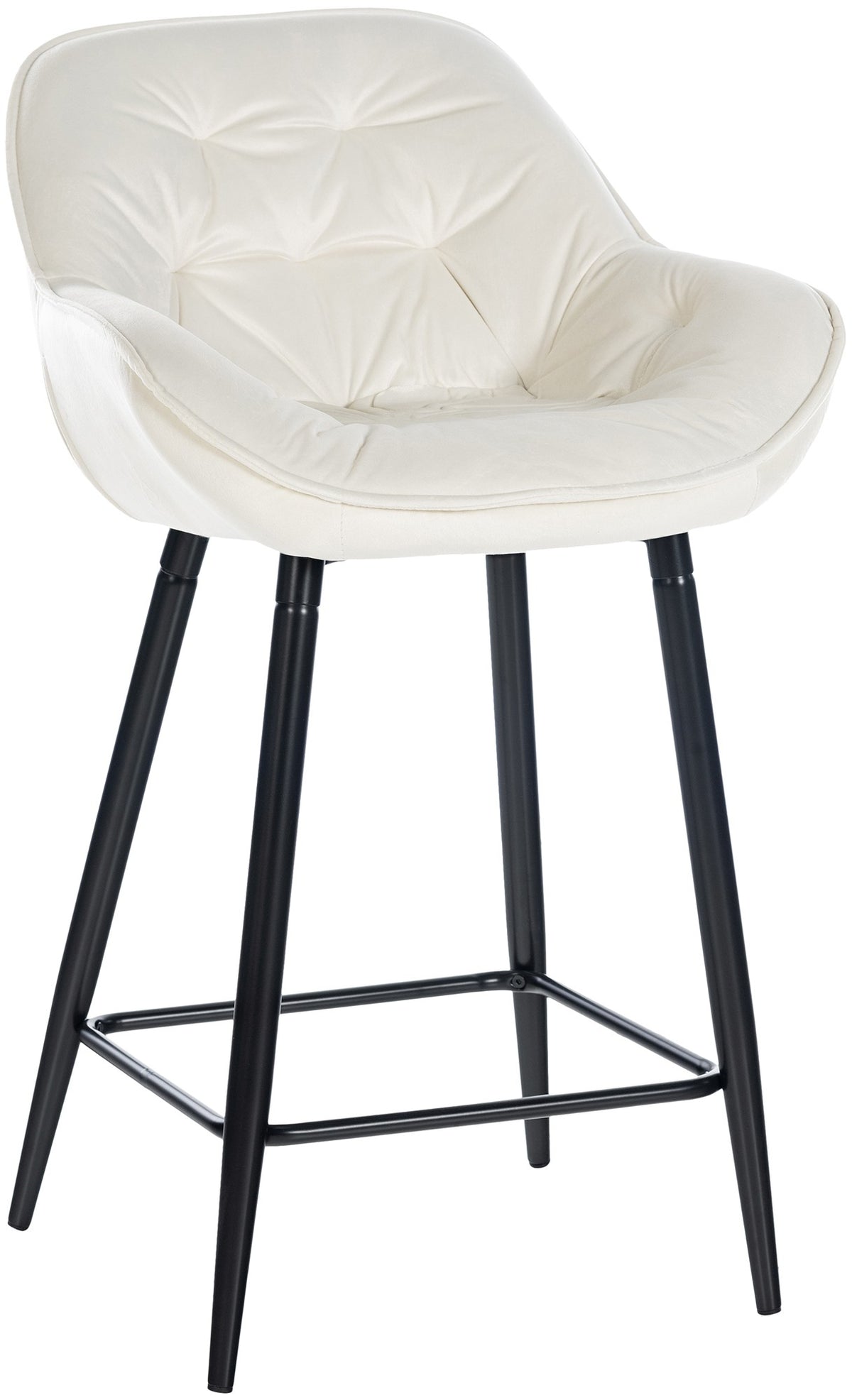 Barhocker Gibson 76 Samt - creme