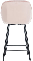 2er Set Barhocker Gibson 76 Samt - pink