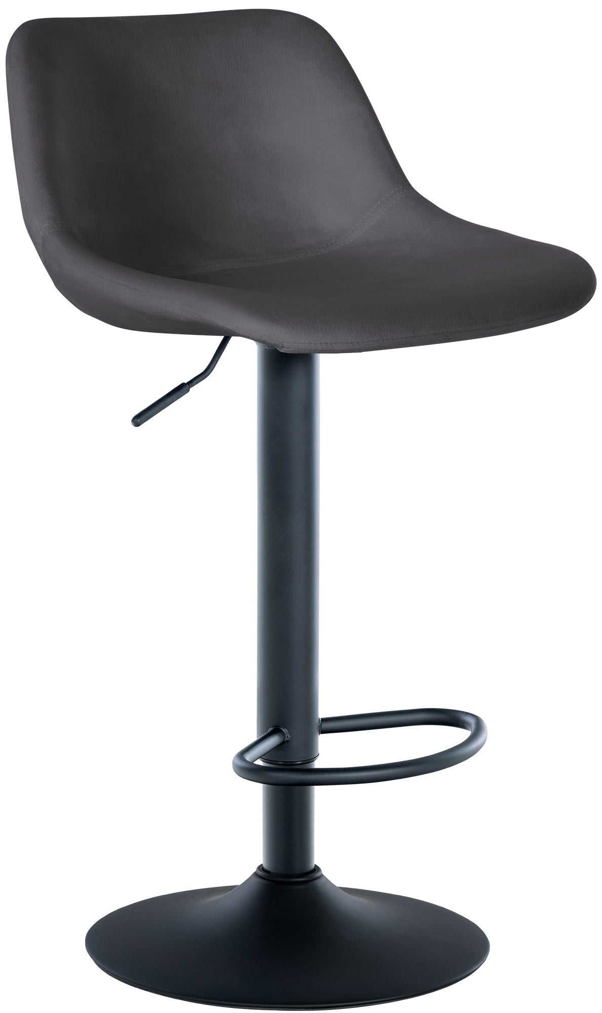 Barhocker Loft Samt - dunkelgrau