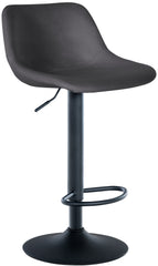 Barhocker Loft Samt - dunkelgrau