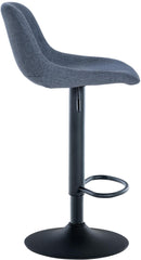 2er Set Barhocker Loft Stoff - blau