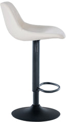 2er Set Barhocker Loft Samt - creme
