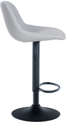2er Set Barhocker Loft Kunstleder - grau
