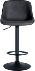 2er Set Barhocker Loft Kunstleder - schwarz