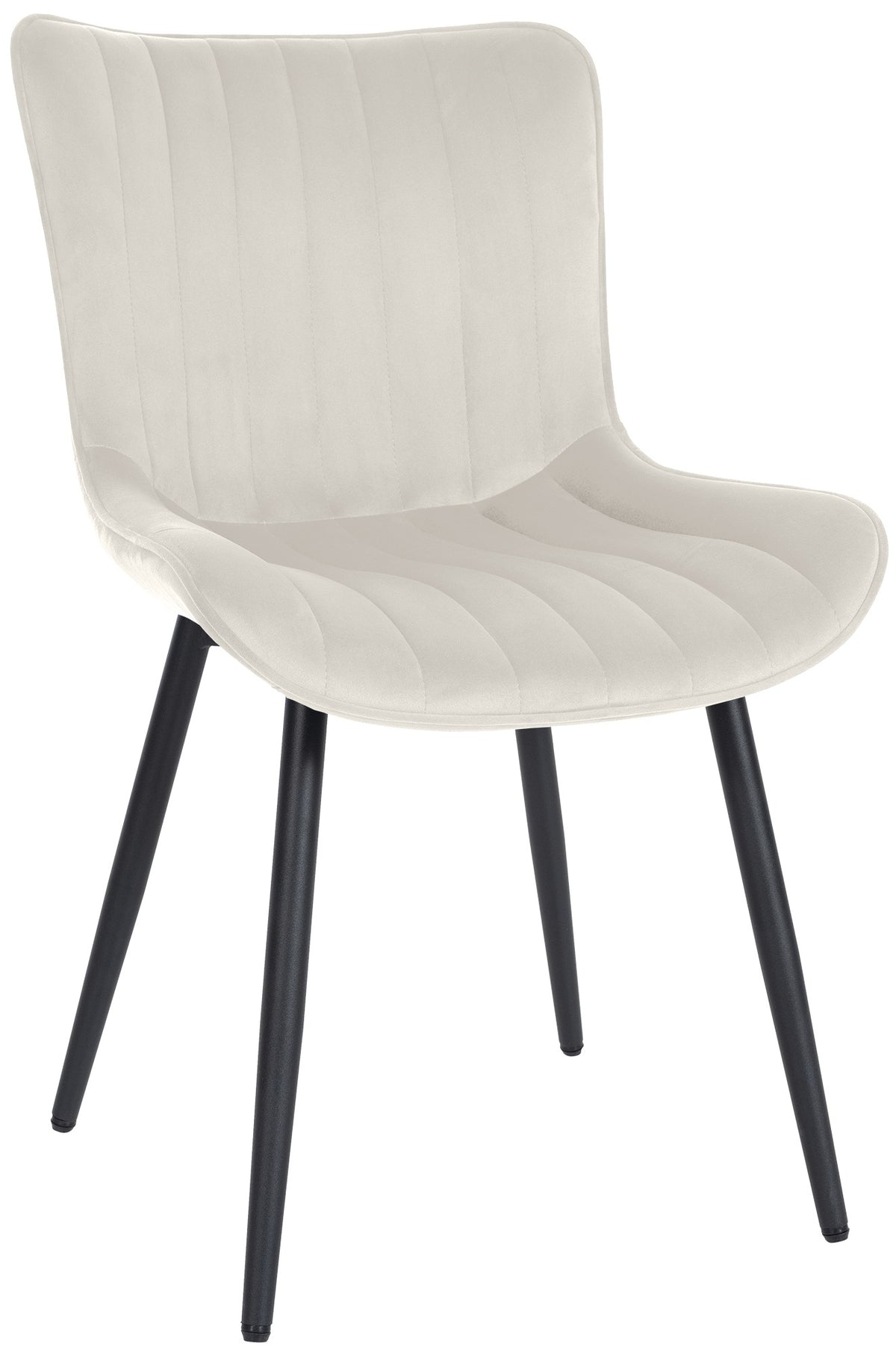 Stuhl Largo Samt - creme