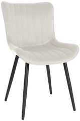 Stuhl Largo Samt - creme