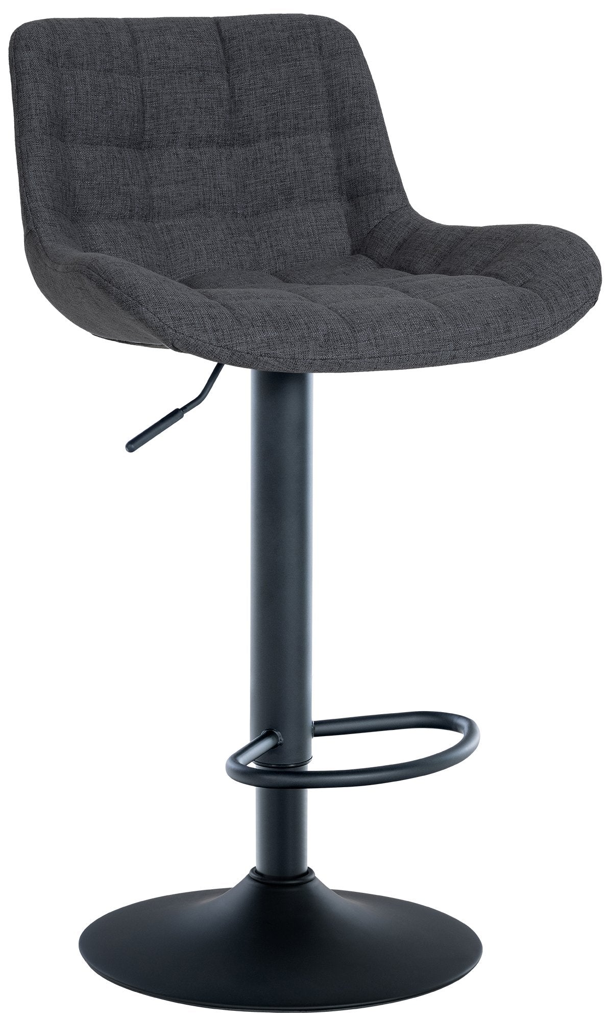 Barhocker Tover Stoff - schwarz