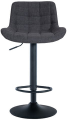 Barhocker Tover Stoff - schwarz