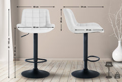 Barhocker Tover Kunstleder - wei�