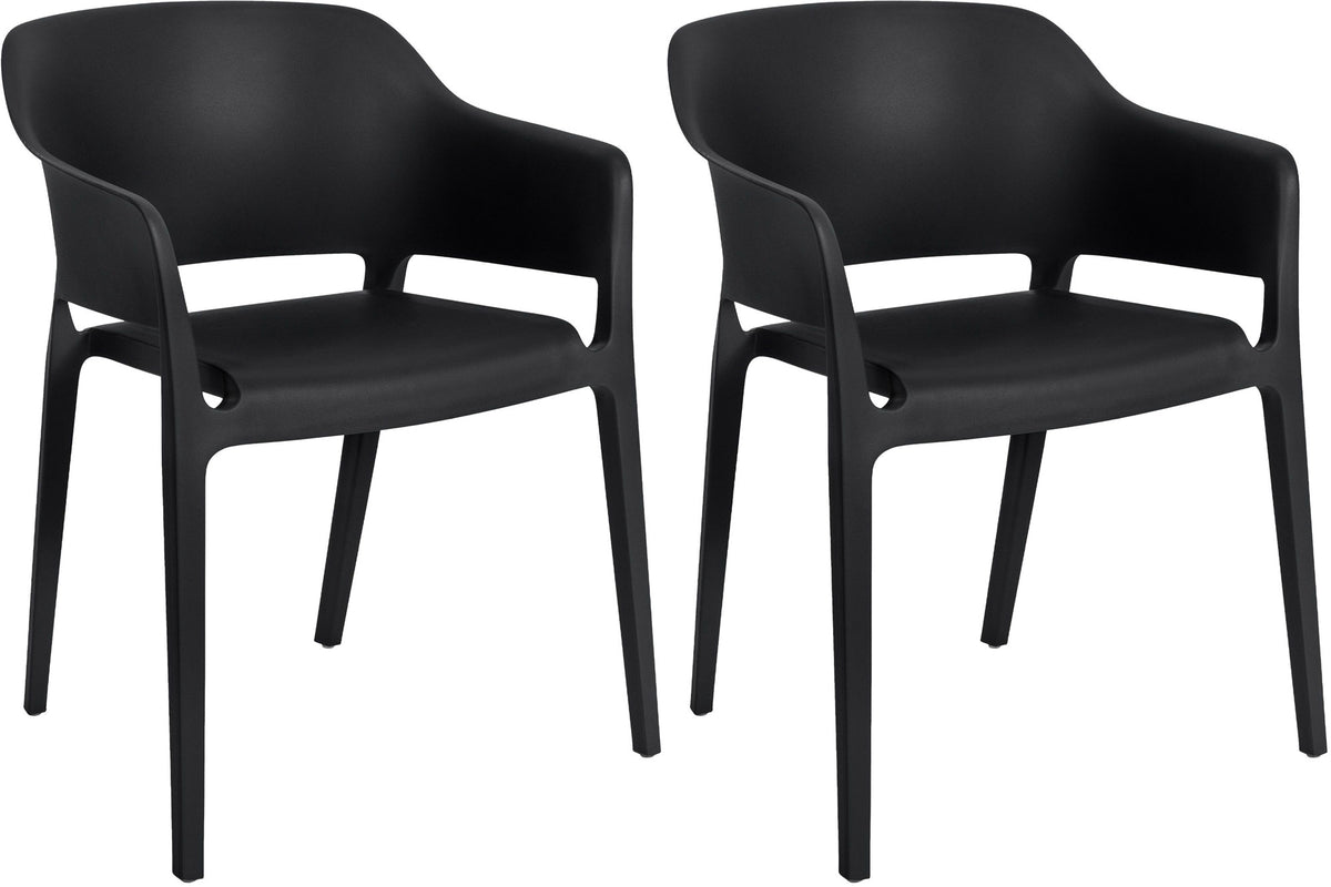 2er Set Stapelst�hle Puebla - schwarz