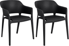 2er Set Stapelst�hle Puebla - schwarz