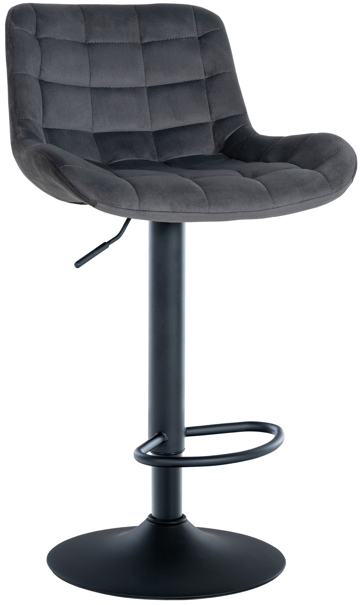 Barhocker Tover Samt - dunkelgrau