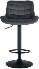 Barhocker Tover Samt - dunkelgrau