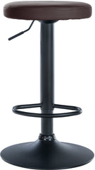 Barhocker Ponte Kunstleder schwarz - braun