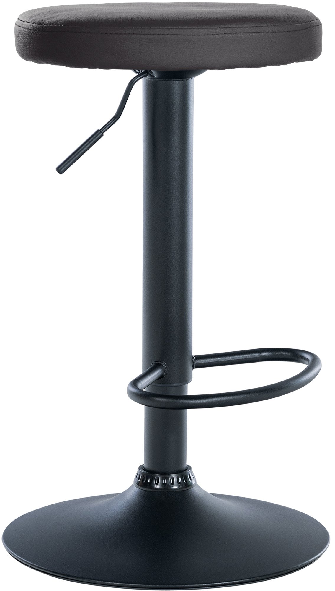Barhocker Ponte Kunstleder schwarz - schwarz