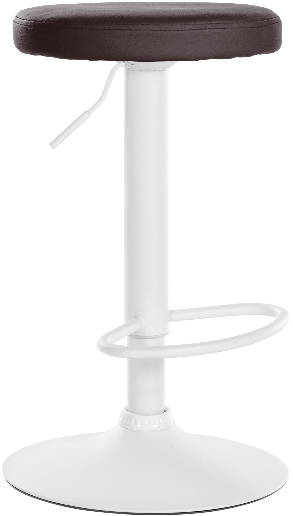 Barhocker Ponte Kunstleder wei� - braun