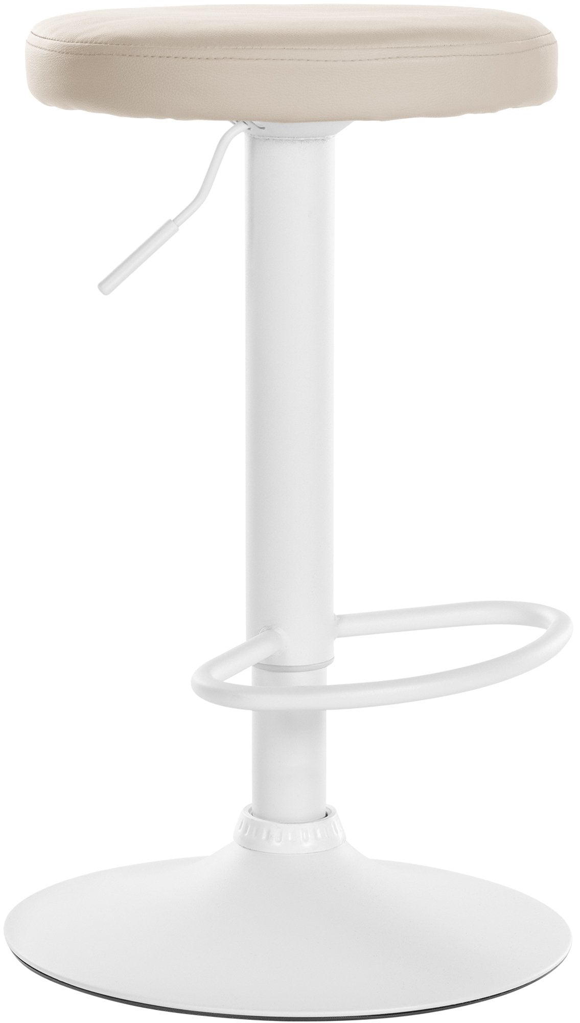 Barhocker Ponte Kunstleder wei� - creme