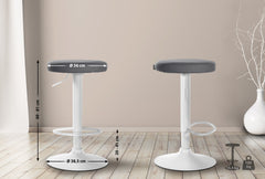 Barhocker Ponte Kunstleder wei� - grau