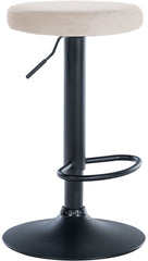 Barhocker Ponte Samt schwarz - creme