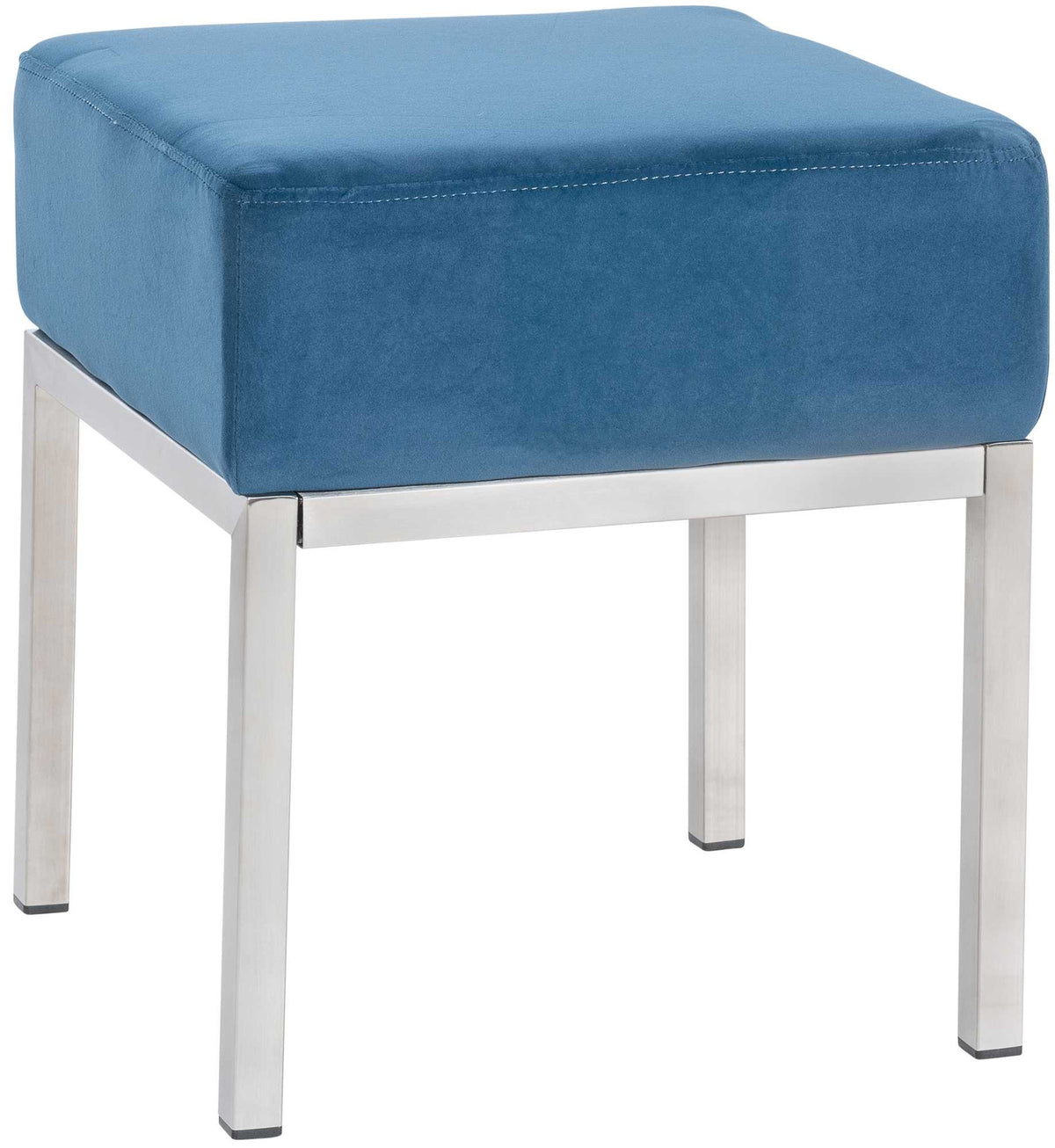 Sitzhocker Lamega Samt - blau