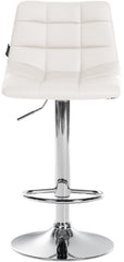 2er Set Barhocker Jerry Kunstleder chrom - wei�