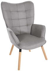 Sessel Garding Stoff - grau